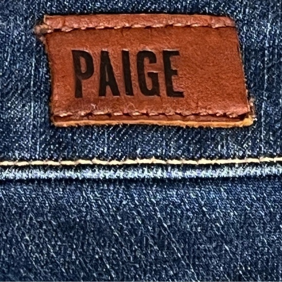 PAIGE Verdugo Crop Zach Distressed Ankle Jeans Women's Size 27 - Picture 13 of 16